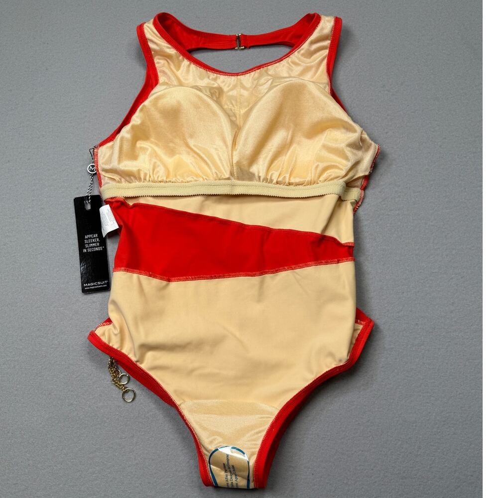 Magicsuit Women's Hyperlink Annette One-Piece Swimsuit - Persimmon 12 $182 - Picture 10 of 14